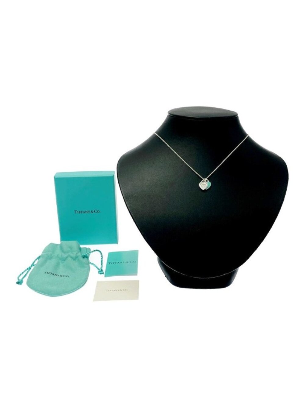 Tiffany & Co Silver Return to Tiffany Mini Double Heart Necklace